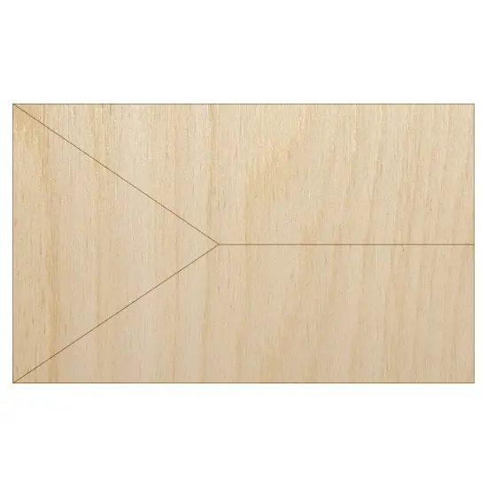 Czech Republic Flag Unfinished Wood Shape Piece Cutout for DIY Craft Projects {7}