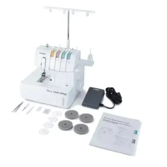 Brother 2340CV Chain and Cover Stitch Machine With Rolling Trolly Bundle {3}