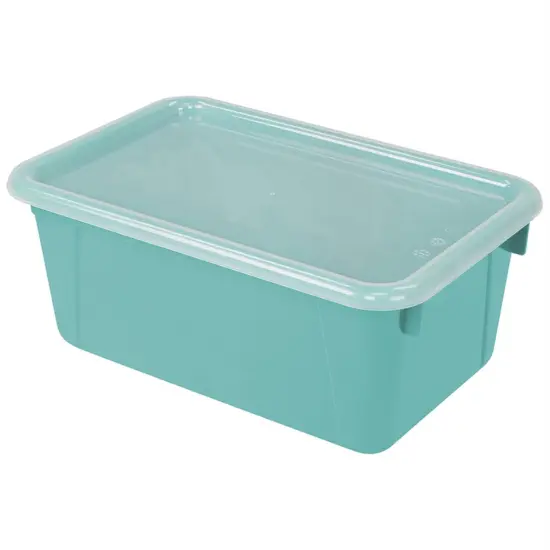 Small Cubby Bin with Cover, Classroom Teal {1}