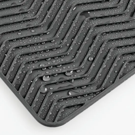 mDesign Steel Dish Drying Rack/Drainer Storage Organizer, Set of 2 {3}