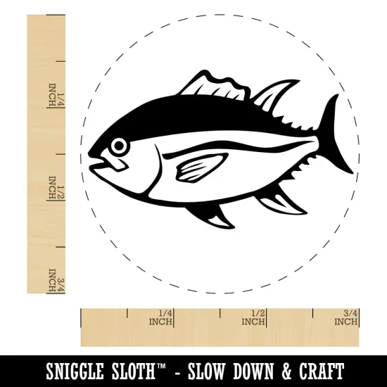 Bluefin Tuna Fish Fishing Rubber Stamp for Stamping Crafting Planners {1}