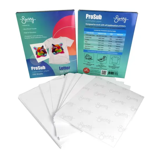 ProSub Premium Sublimation Heat Transfer Paper 8.5" x 11" for Epson, Sawgrass - 150 Sheets {4}