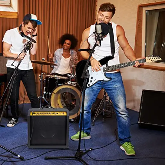 LyxPro Electric Guitar Amp, 60 Watt Portable Amplifier Sunburst {12}