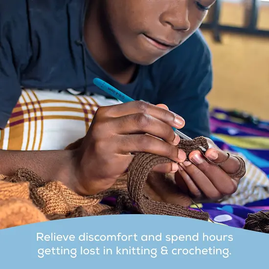 JumblCrafts Crochet Hook Set, 12 Colorful Ergonomic Crochet Hooks for Beginners and Experts {3}