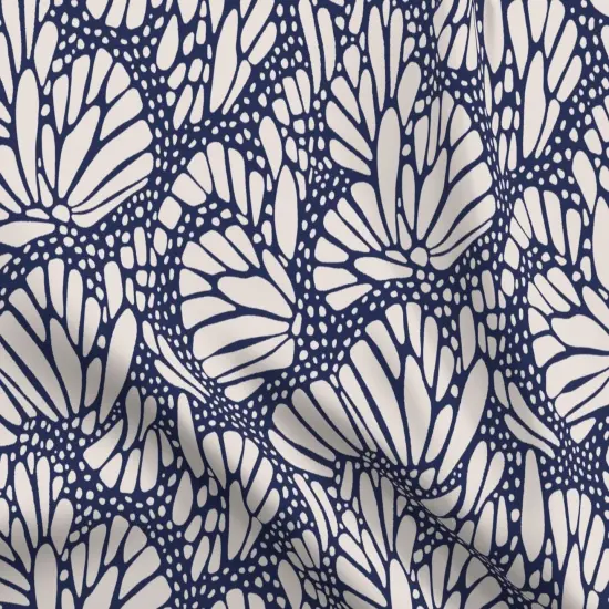 Various Fabrics by the Yard or Fat Quarter Nature Animal Print Dark Blue Modern Custom Printed Fabric by Spoonflower {5}