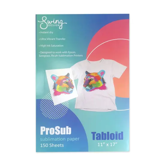 ProSub Premium Sublimation Heat Transfer Paper 11" x 17" for Epson, Sawgrass - 150 Sheets {2}