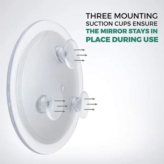 DB Tech 8" Magnifying Mirror, 10X Travel Makeup Mirror w/Suction Cup & Tweezers {3}