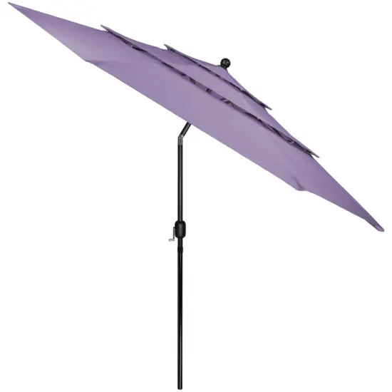 Northlight 9.75ft Outdoor Patio Market Umbrella with Hand Crank and Tilt, Purple {6}