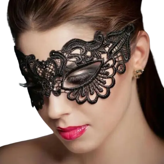 Kitcheniva Halloween Black Lace Masquerade Eye Mask {1}
