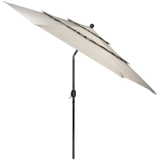 Northlight 9.75ft Outdoor Patio Market Umbrella with Hand Crank and Tilt, Beige {6}