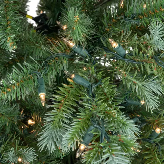 Northlight Real Touch&trade;️ Pre-Lit Medium Blue Spruce Artificial Christmas Tree - 6' - Clear Lights Green {4}