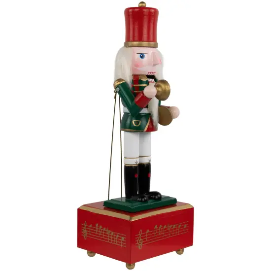 Northlight Musical and Animated Cymbalist Christmas Nutcracker - 12" Green {5}
