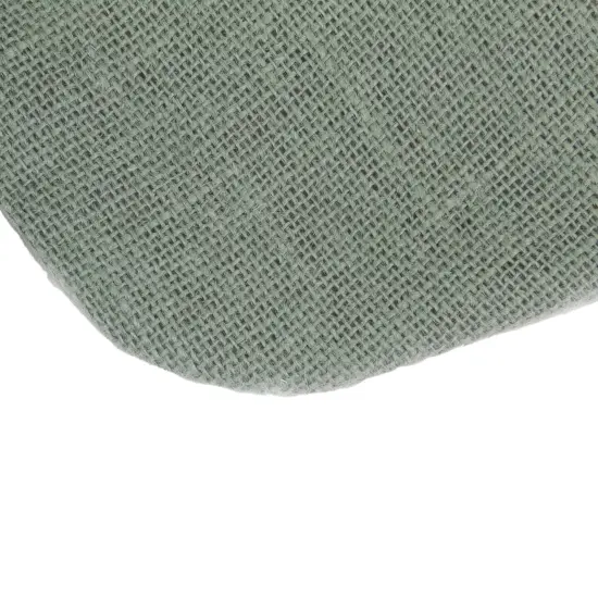 Northlight Burlap Christmas Stocking with Faux Fur Cuff - 20" - Green {5}