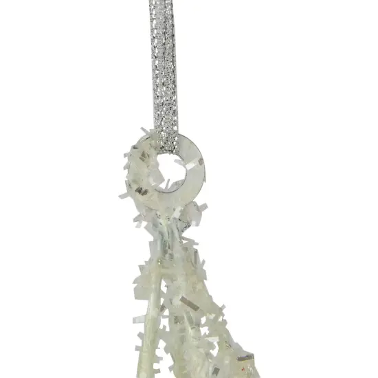 Northlight Starburst 3-D Glittered Christmas Ornament - 10" - White {5}