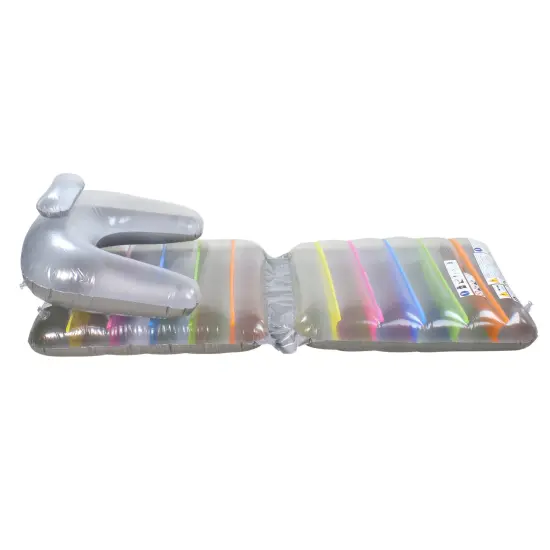 Pool Central Inflatable Gray Folding Swimming Pool Chaise Lounge, 75-Inch {5}