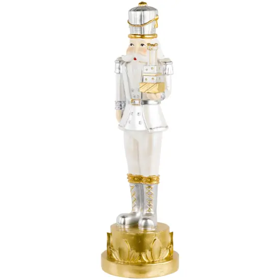 Northlight 13.5" Gold Metallic Christmas Nutcracker with Gifts {5}