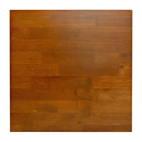 Merrick Lane Mabel Farmhouse Trestle End Table, Solid Wood Rustic Accent Table Walnut {6}