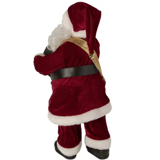Northlight Animated and Musical Accordion Playing Santa Claus Christmas Figure - 18" Red {6}
