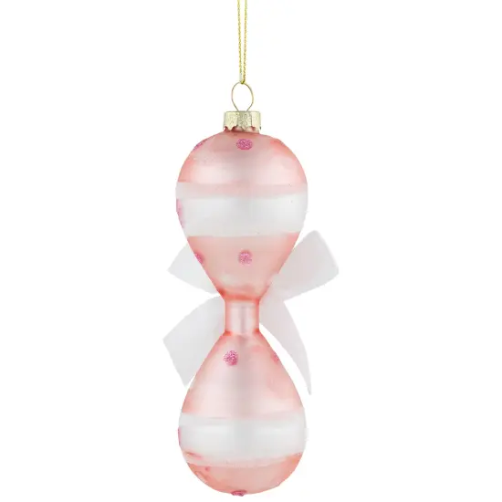 Northlight Baby Girl's First Christmas 2023 Glass Ornament - 5" Pink {5}
