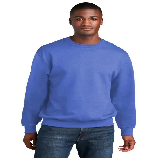 Port & Company&reg; Core Fleece Long Sleeve Crewneck Sweatshirts Carolina blue {5}