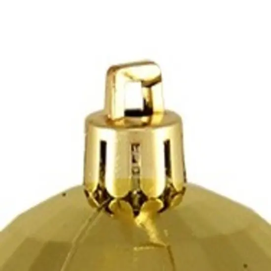 Northlight Shatterproof 3-Finish Christmas Ball Ornaments - 2.5" (60mm) - Vegas Gold- 100ct {4}