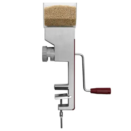 Kitchen Crop Compact Grain Mill - Deluxe, Non-Electric, Manual Power Grain Flour Grinder, 4.5 Cup Capacity, 15.75 inches {7}