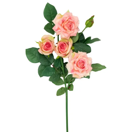 Northlight Real Touch&trade; Light Pink Artificial Rose Floral Sprays, Set of 6 - 35" {5}
