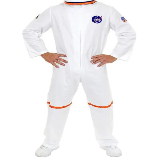 Adult Men's White NASA Astronaut Space Suit Costume {1}