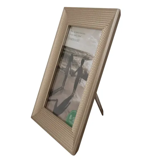 Northlight Honeycomb Rectangular Picture Frame for 8" x 10" Photo - 13.25" - Champagne Gold {5}