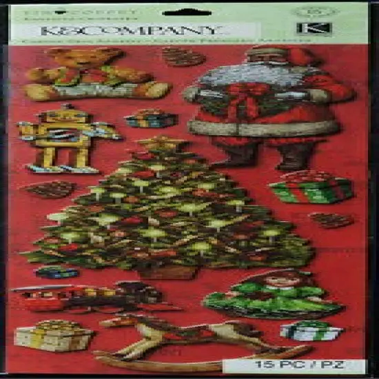 K & Company TIm Coffey Christmas Adhesive Chipboard Stickers {1}