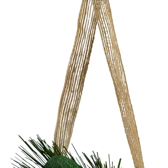 Northlight 12" Beaded Merry Christmas Wall Decoration Brown {6}