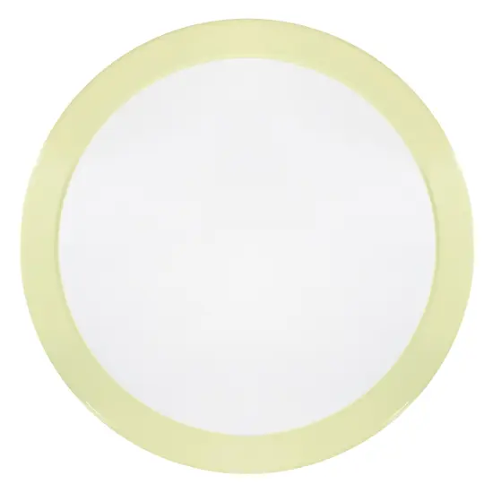 Northlight 22" Outdoor Retro Tulip Steel Side Table, Yellow and White {4}