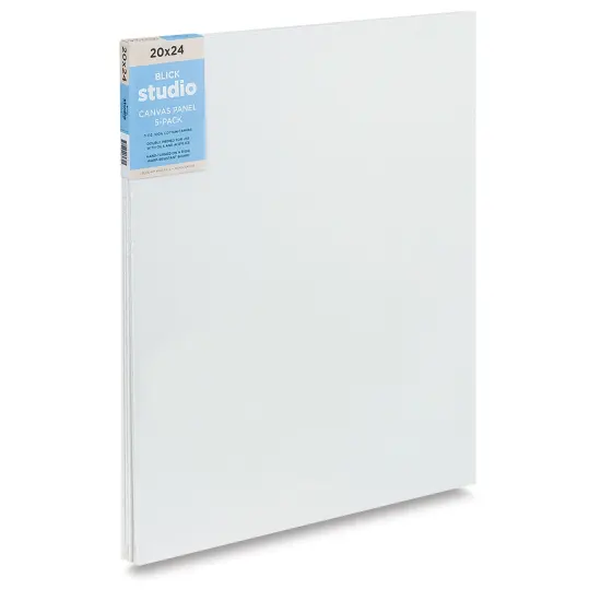 Blick Studio Cotton Canvas Panels - 20" x 24", Pkg of 5 {1}