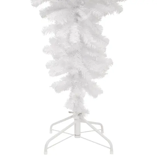Northlight 5.5' Upside Down White Spruce Artificial Christmas Tree, Unlit {6}