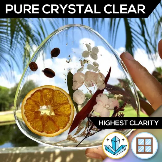 Superclear&reg; Designer Art Resin - Clear 2-part Epoxy Resin and Hardener for Jewelry, Charcuterie Boards, Castings and more! {6}