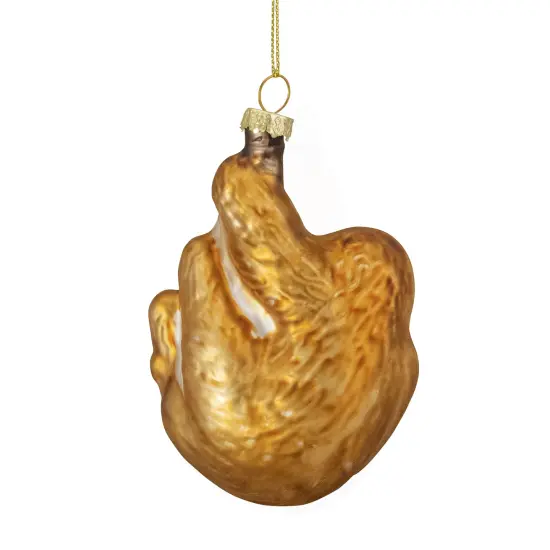 Northlight Sloth with Bamboo Glass Christmas Ornament - 4" - Gold {6}