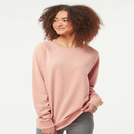 Unisex Lightweight French Terry Crewneck Sweatshirt | RADYAN&reg; Rose {1}