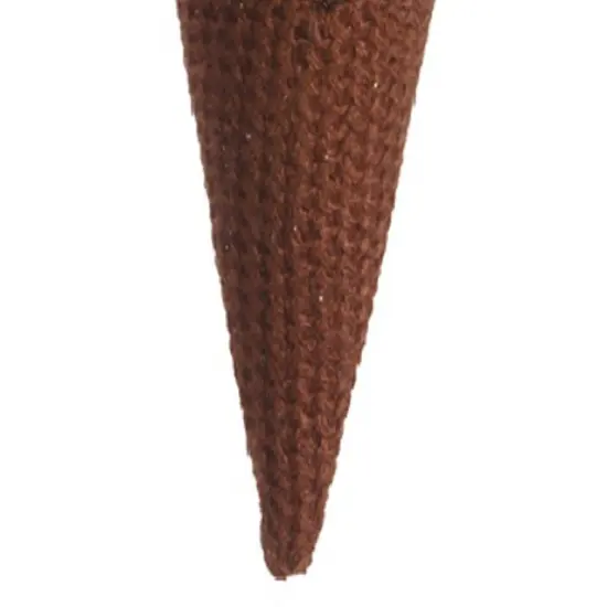 Allstate 6" Brown and Pink Strawberry Ice Cream Cone Christmas Ornament {4}