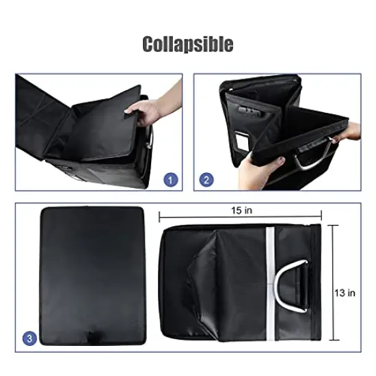 Fireproof Storage Filing Cabinet Box with Lock, Portable Office Safe Box for Hanging Letter/Legal Folder 16.1 x 12.9 x 11in {3}