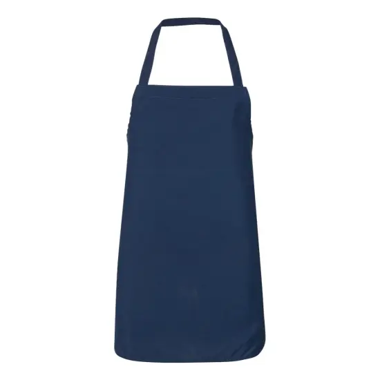 Q-Tees&reg; Bib Apron Navy {1}