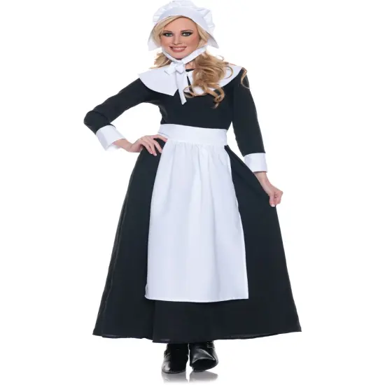 Women's English Puritan Settler Pilgrim Costume {1}