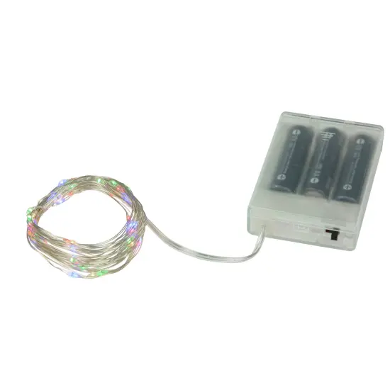 Northlight LED Micro Fairy Christmas Lights- Multi-Color - 16' Copper Wire - 100ct {7}