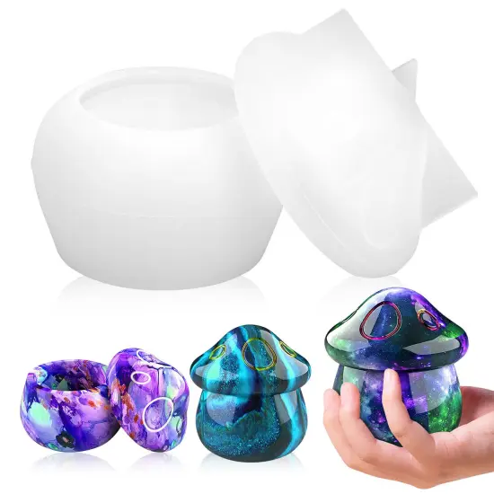 Kitcheniva DIY Craft 3D Mushroom Silicone Resin Casting Mold {1}
