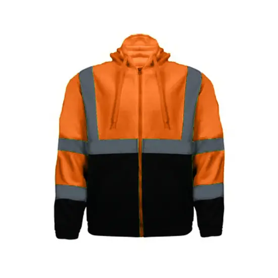 Full Zip Reflective Fleece Hoodie | RADYAN&reg; {3}