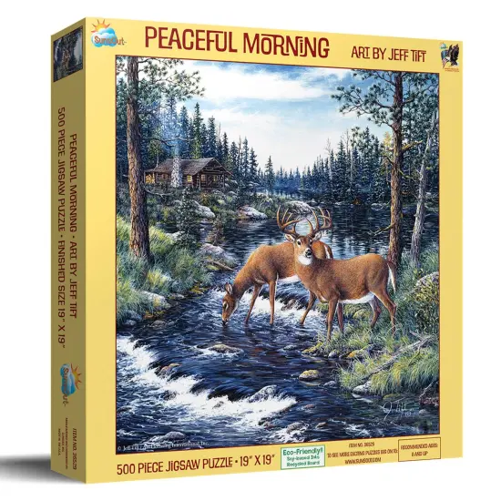 Sunsout Peaceful Morning 500 pc Jigsaw Puzzle 36529 {3}