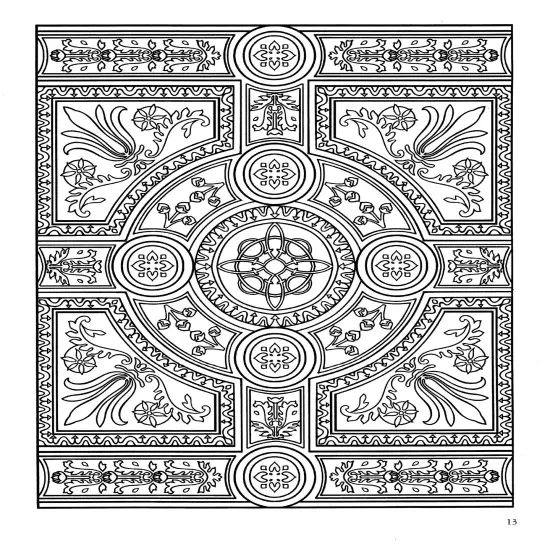 Decorative Tile Designs Coloring Book-Softcover {6}