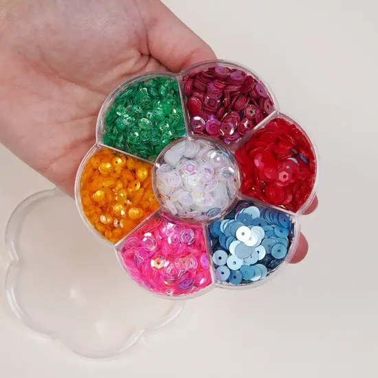 Buttons Galore and More Bulk Sequins - 7 Unique Bright Colors for Crafts {3}
