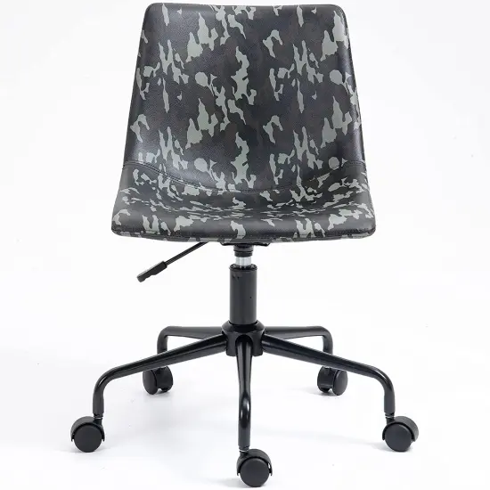 ISL Furnishings InterSpaceLiving Print Desk Chair (Camo Vinyl/Black) {2}