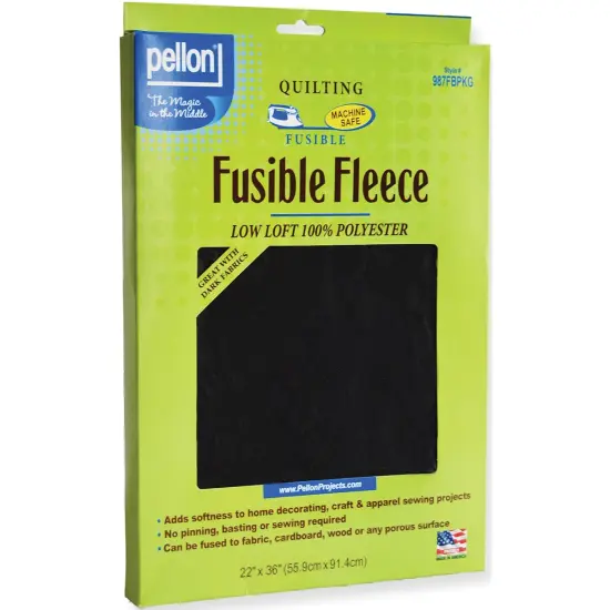 Pellon Fusible Fleece-Black 22"X36" {2}