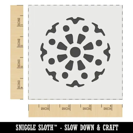 Mechanical Gear Cog Machine Wheel Wall Cookie DIY Craft Reusable Stencil {6}